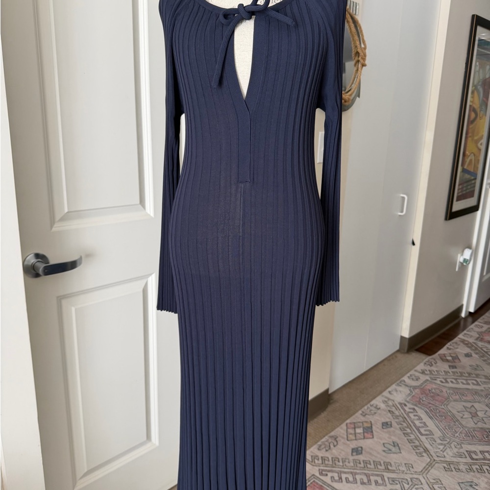 Scanlan Theodore Black Long Sleeve Dress